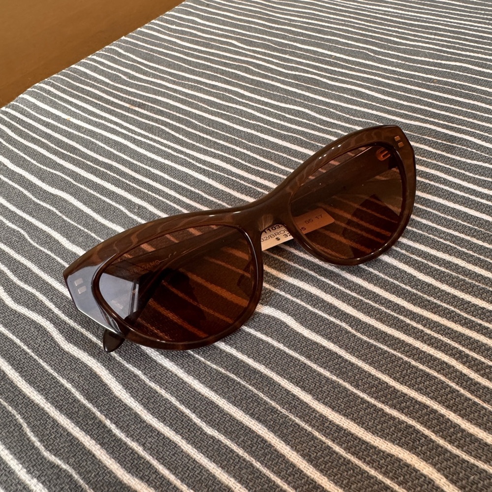 Salvatore Ferragamo Dark Brown Sunglasses